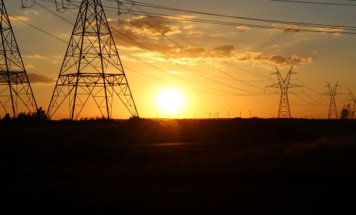 West Texas power transmission lines