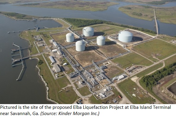 Elba Liquefaction Project, LNG, Elba Island, Georgia, Kinder Morgan