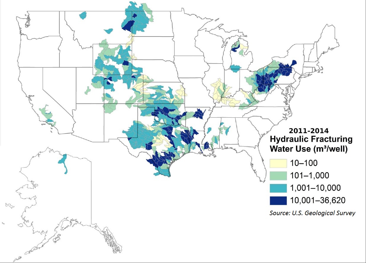 USGS, study, fracking, water, shale, map