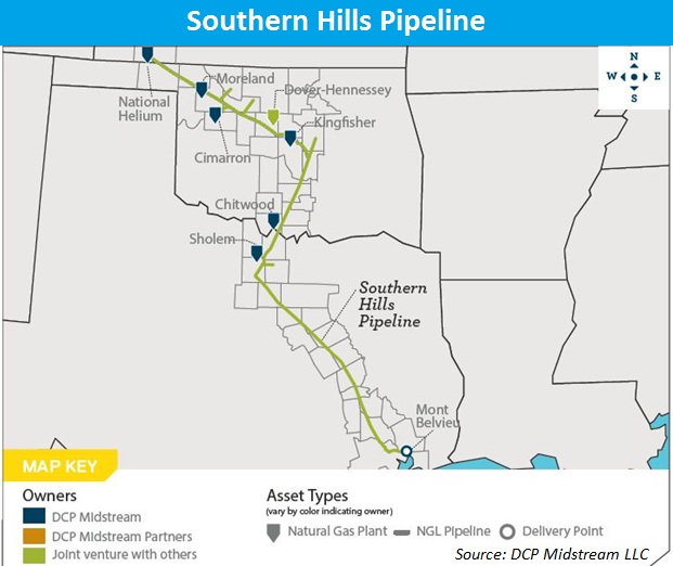 Southern Hills, pipeline, NGL, DCP Midstream, Spectra Energy, Phillips 66