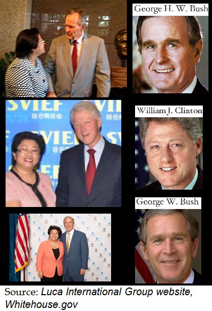 presidents, Bush, Clinton, Bingqing Yang, Luca International, lawsuit