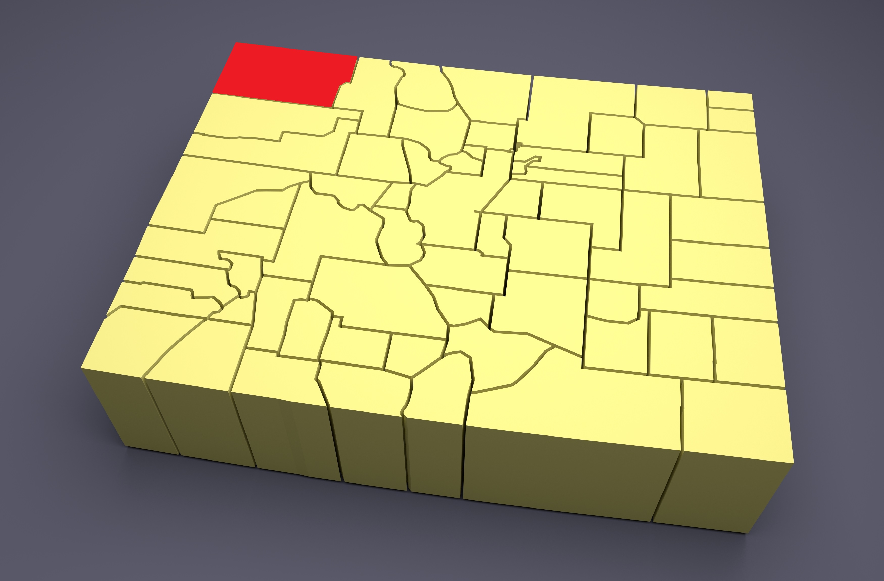 Colorado, Moffat County, map