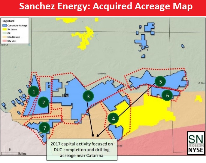 Sanchez Energy, map, Eagle Ford, shale, South Texas