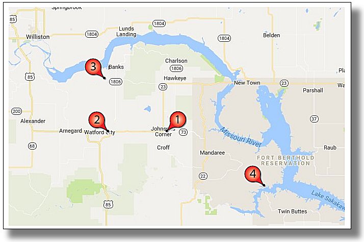 North Dakota Bakken Three Forks Shale Activity Highlights Map