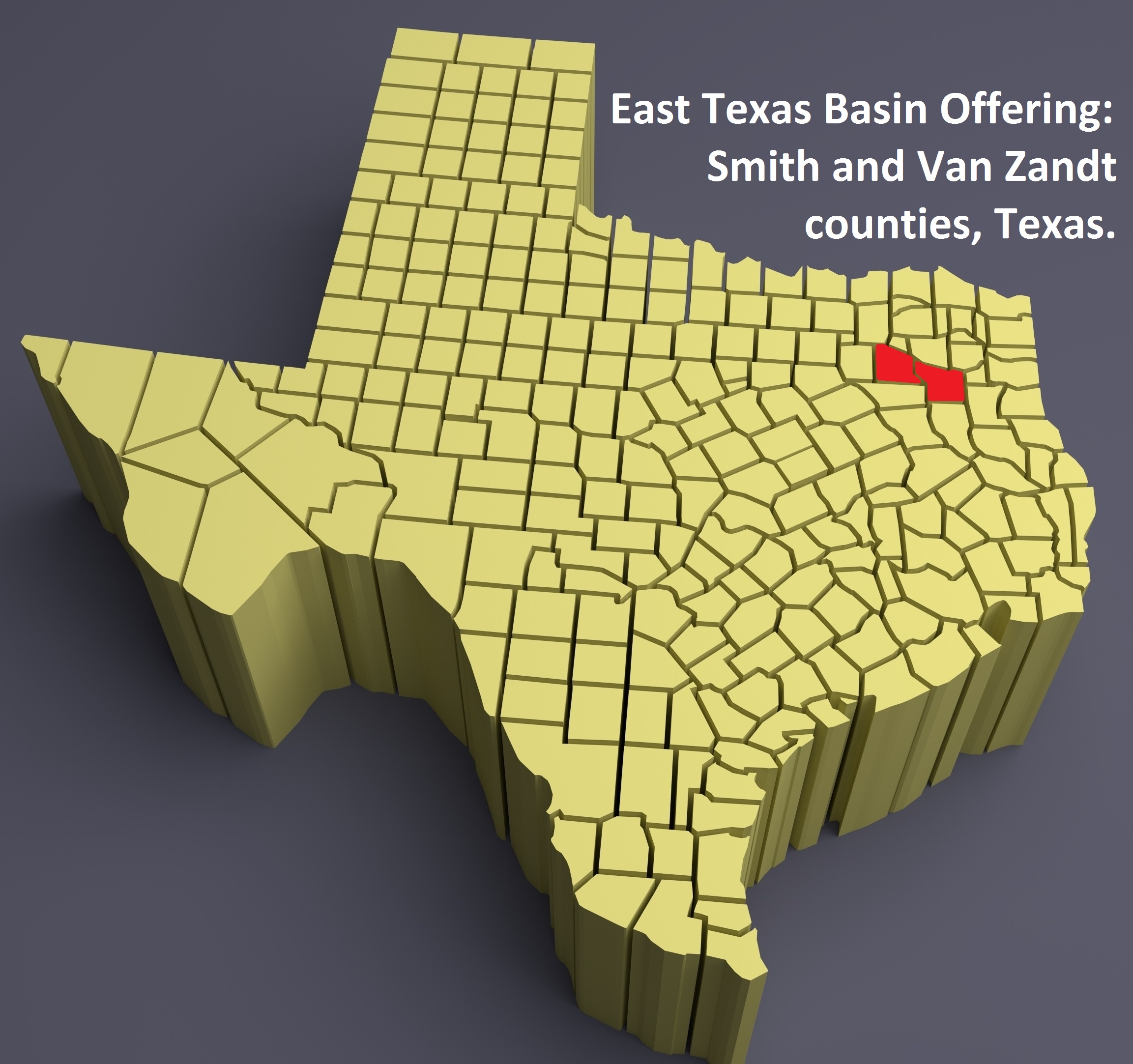 Smith Van Zandt Counties Texas Map