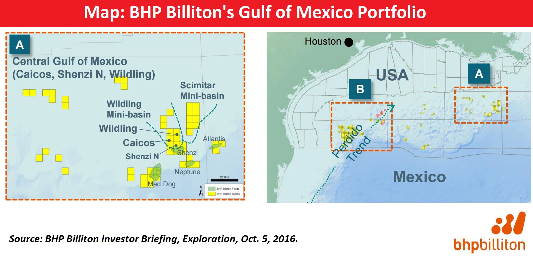 BHP Billiton Neptune Field Gulf of Mexico Map