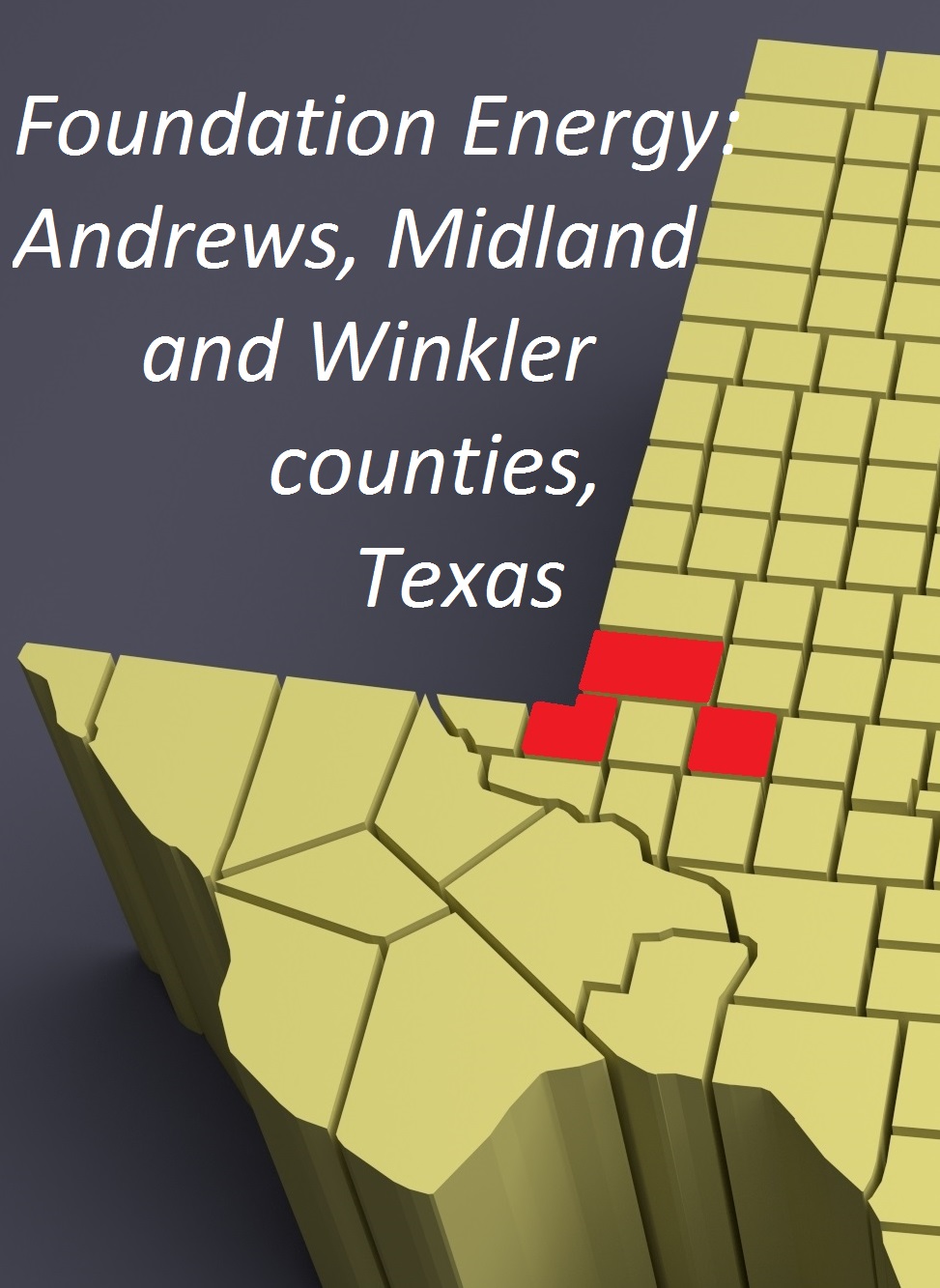 Texas Andrews Midland Winkler Counties Map