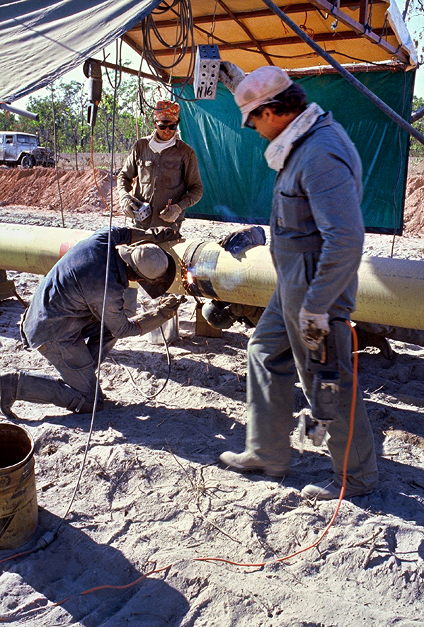 Figure 5: Pipeline engineers repairing a pipeline by welding The Future Is Here