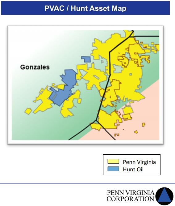 Penn Virginia Hunt Asset Map