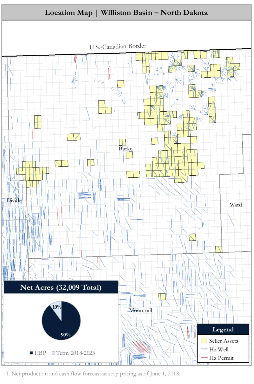 Cornerstone Natural Resources Williston Basin Location Map (Source: Detring Energy Advisors)