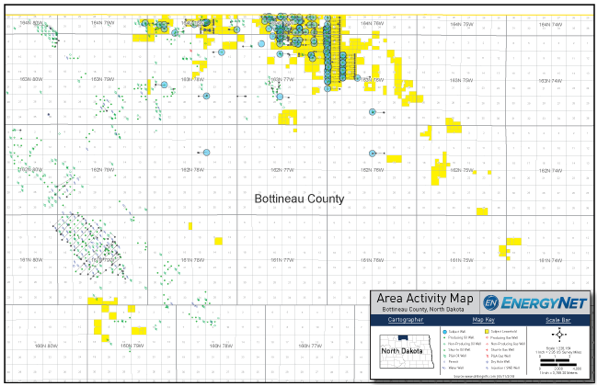 Crescent Point Operated Williston Asset Map