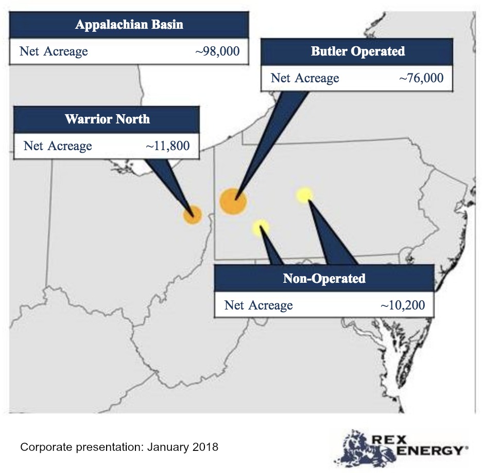 Rex Energy Asset Map (Source: Rex Energy)