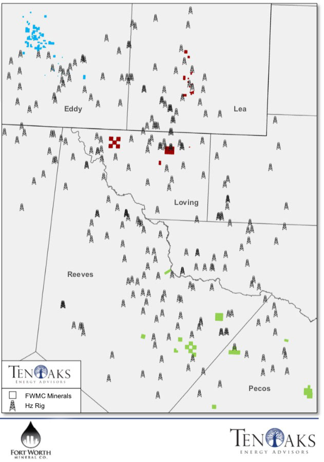 Fort Worth Mineral Co.: Delaware Basin Portfolio (Source: TenOaks Energy Advisors)