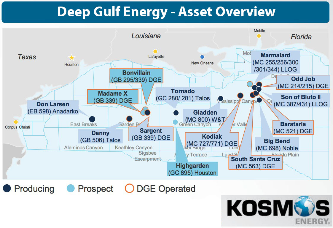 Deep Gulf Energy - Asset Overview (Source: Kosmos Energy Ltd.)