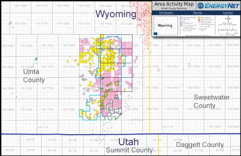 Wexpro South Moxa Arch Asset Map (Source: EnergyNet)