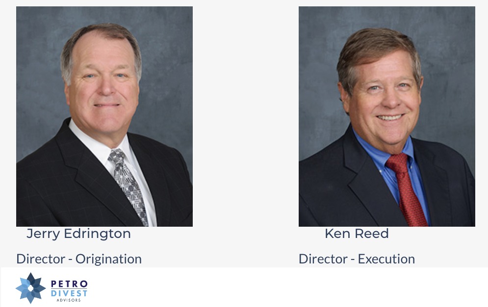 PetroDivest Directors Jerry Edrington and Ken Reed. (Source: PetroDivest Advisors LLC)