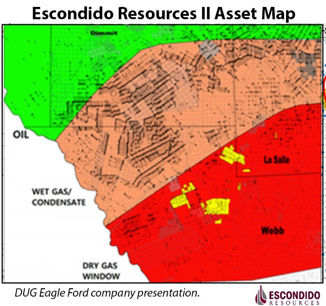Econdido Resources II Asset Map (Source: Escondido Resources II LLC)
