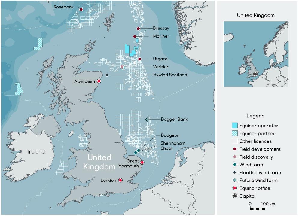 Equinor UK Asset Map (Source: Equinor ASA)