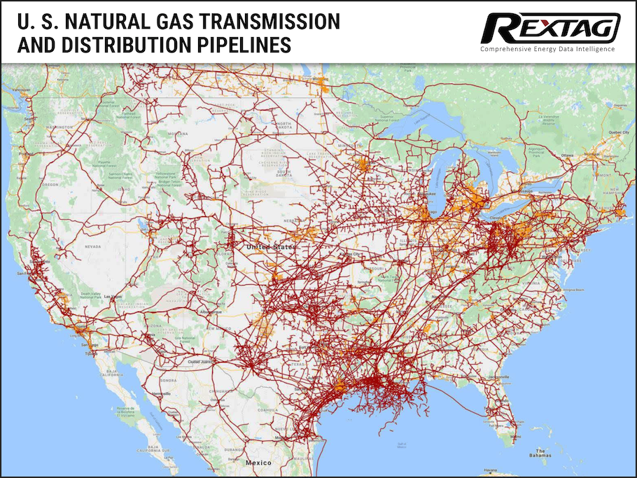 natural gas transmission and distribution pipelines