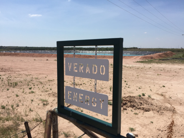 A Verado Energy Inc. lease sign