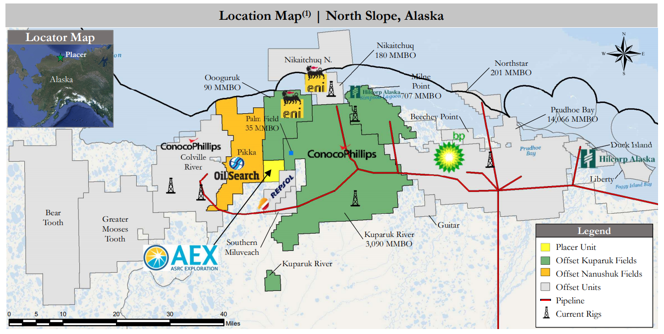 AEX Exploration Alaska North Slope Location Map (Source: Detring Energy Advisors)