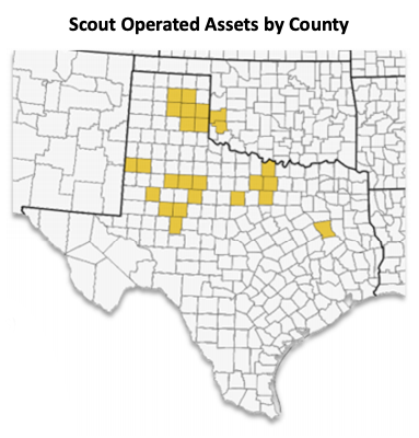 Anderson King Energy Marketed Map - Scout Energy Partners Conventional Texas Operated Assets