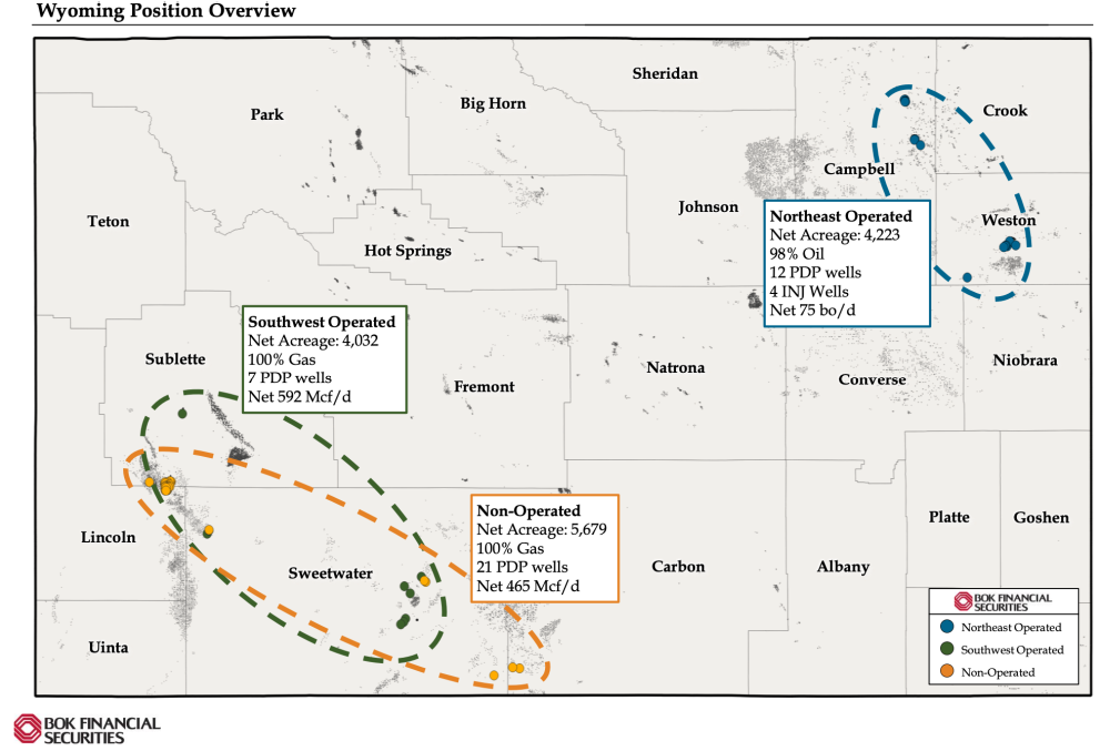 BOK Financial Marketed Map - Rock Creek Resources Conventional Wyoming Opportunity