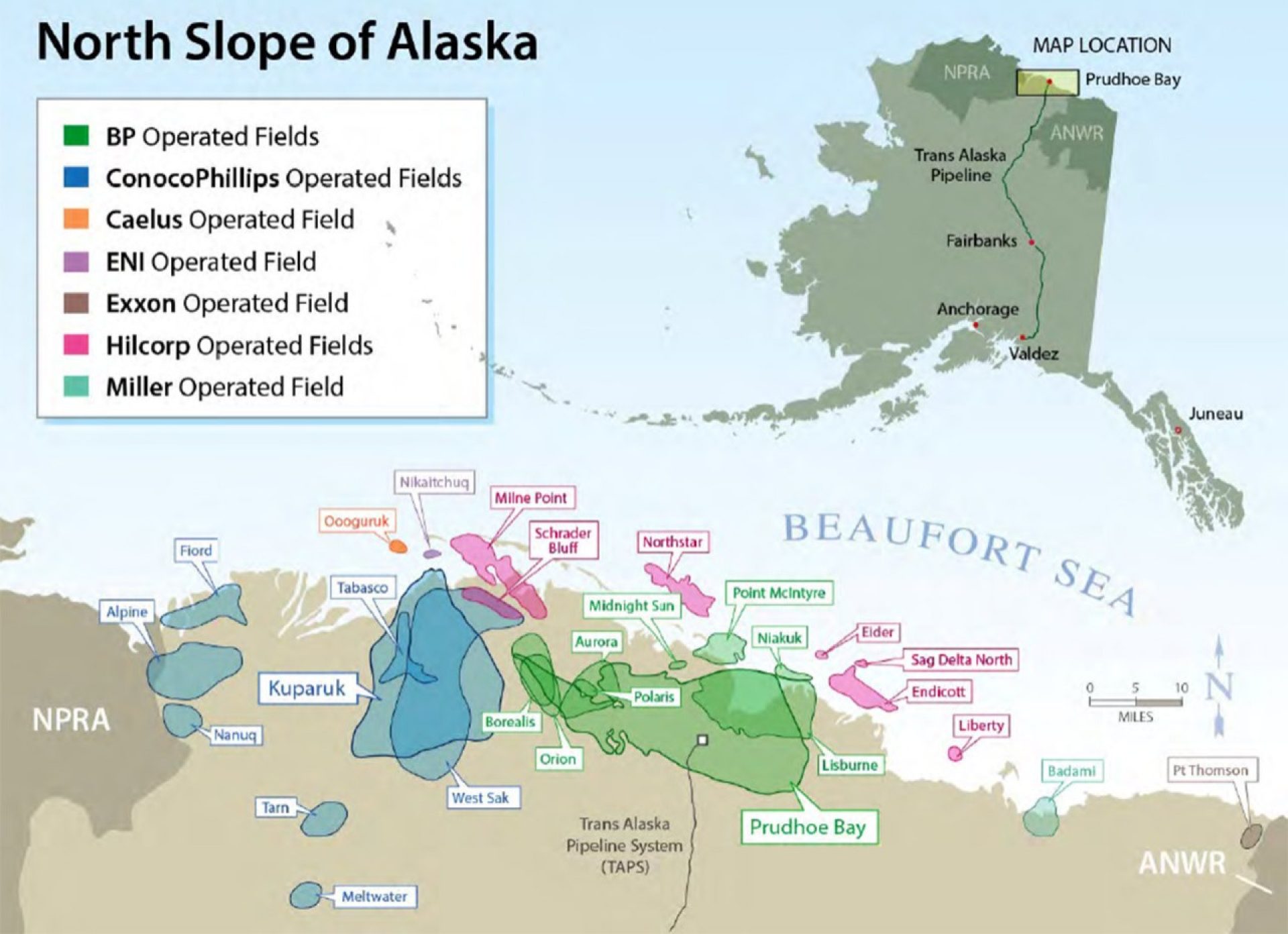 BP North Slope Of Alaska Asset Map (Source: BP Plc Aug. 27, 2019)