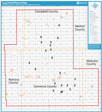 BP Powder River Basin Property 57169 Asset Map (Source: EnergyNet)
