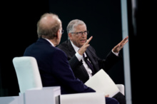 Bill Gates with moderator