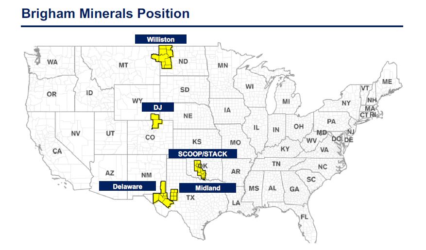 Brigham Minerals Position Asset Map
