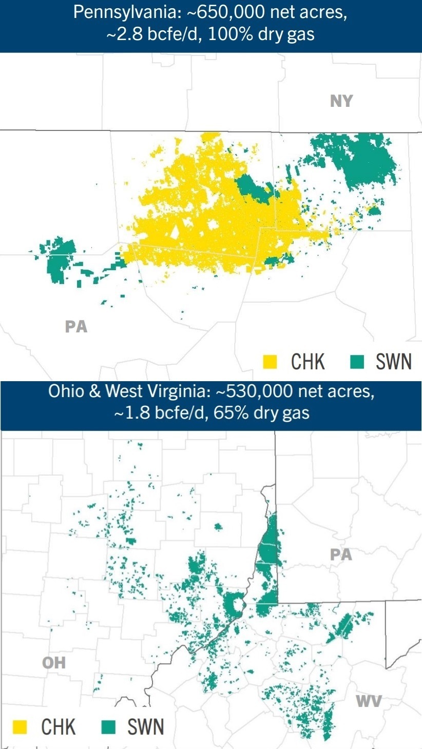 CHK SWN Appalachia Map