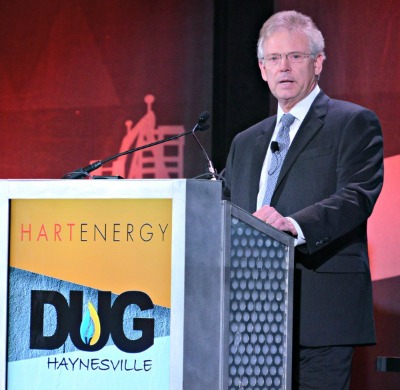 Charles T. Goodson, CEO and president of PetroQuest Energy, speaking at Hart Energy’s DUG Haynesville conference in early 2018.