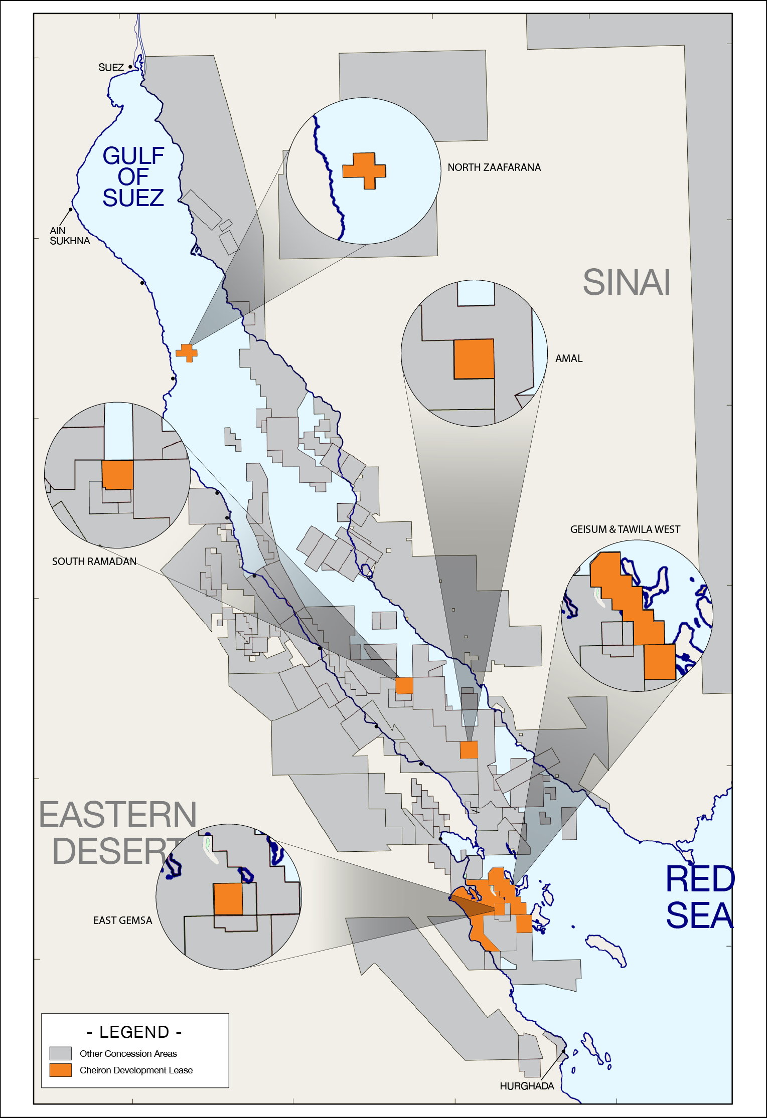 Cheiron Energy Suez Map