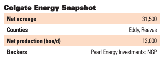 Colgate Energy Snapshot (Source: Oil and Gas Investor)