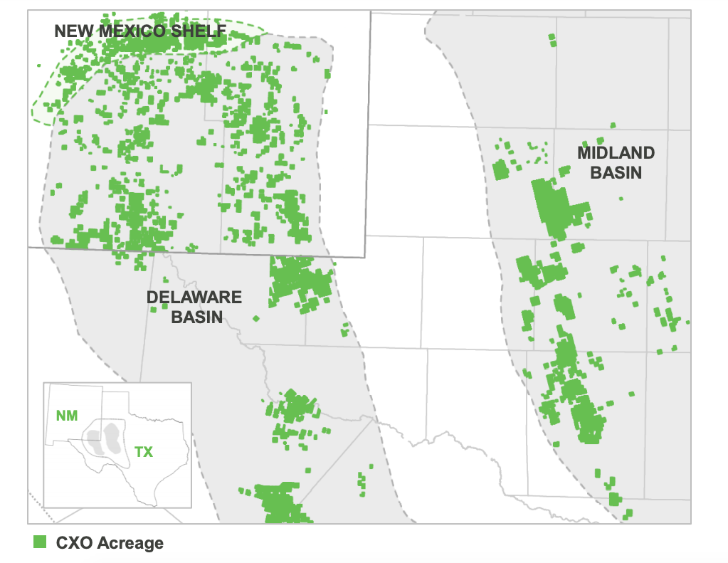 Concho Resources Permian Basin Portfolio (Source: Concho Resources Inc. September 2019 Investor Presentation)