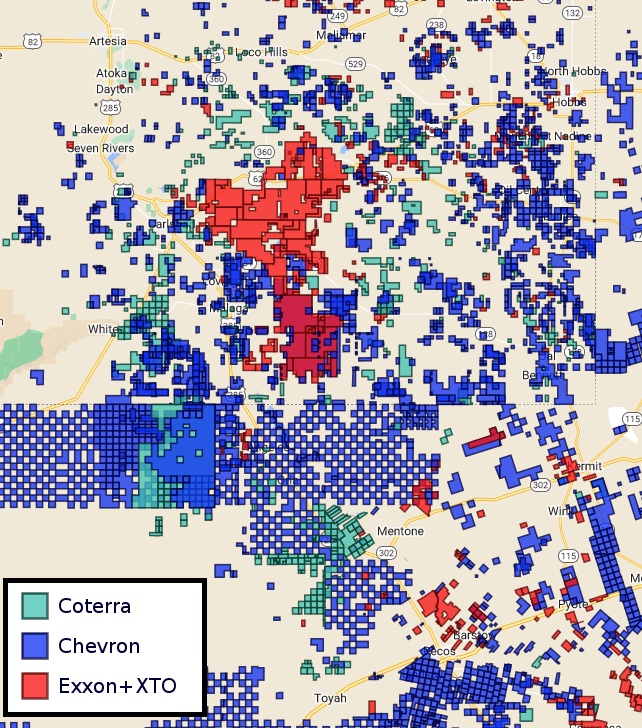 Coterra exxon chevron