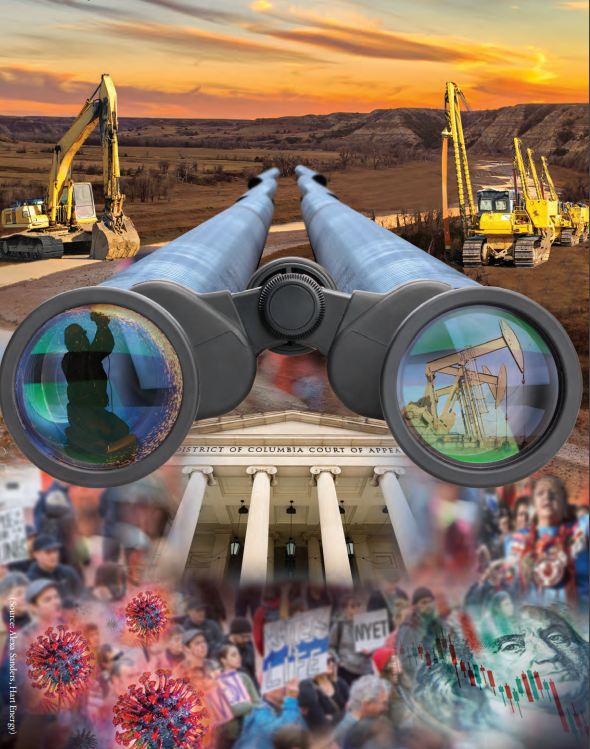 As opponents use the courts more and more to slow progress on pipeline construction projects, rising costs threaten the future of vital projects. (Cover images courtesy of Shutterstock.com; Cover design by Alexa Sanders)