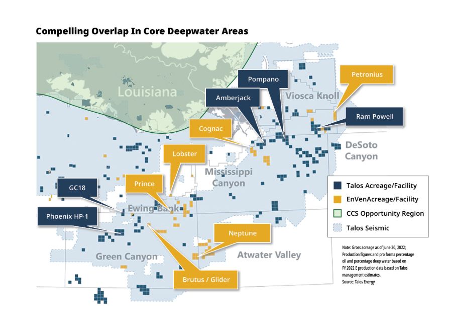 compelling overlap in core deepwater areas