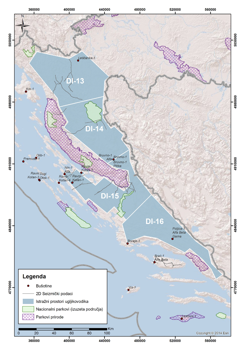 Croatia is also offering blocks in the Dinarides area. (Source: Croatian Hydrocarbon Agency)