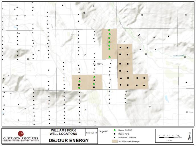 DXI Energy Piceance Basin Multizone NGL Expansion Project Asset Map (Source: Energy Advisors Group Inc.)