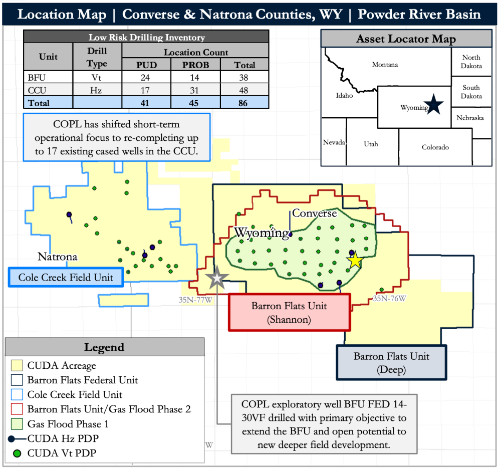 Detring Energy Advisors Marketed Map - CUDA Energy Conventional Powder River Basin Nonop Oil Opportunity
