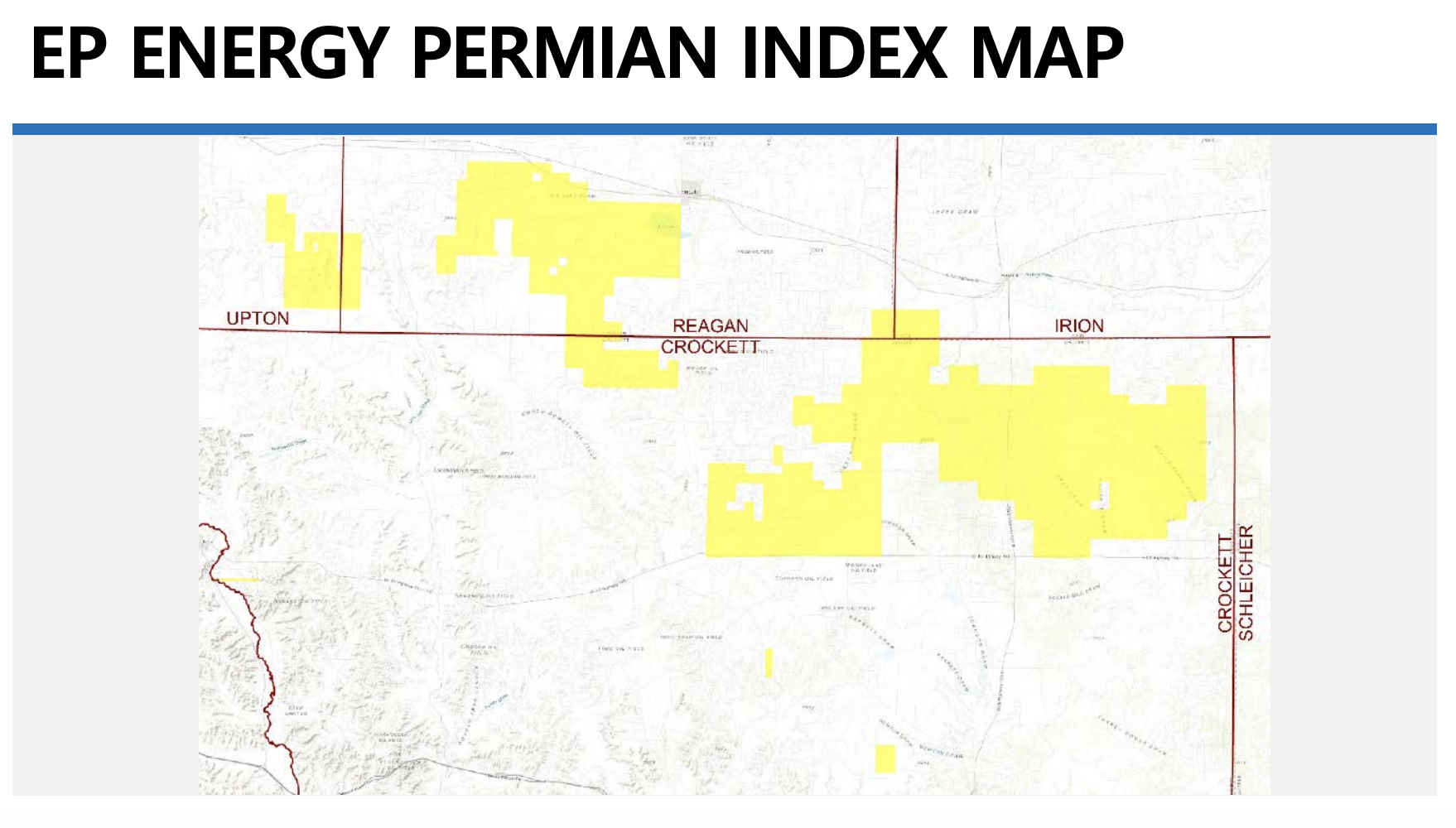 EP Energy Permian Basin Map