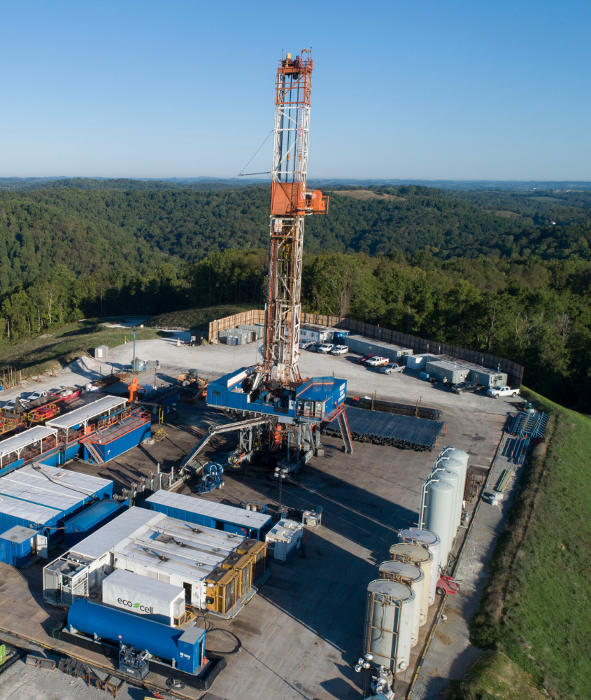EcoCell™ battery energy storage being utilized on-site for Patterson-UTI Rig 292 in Pennsylvania.