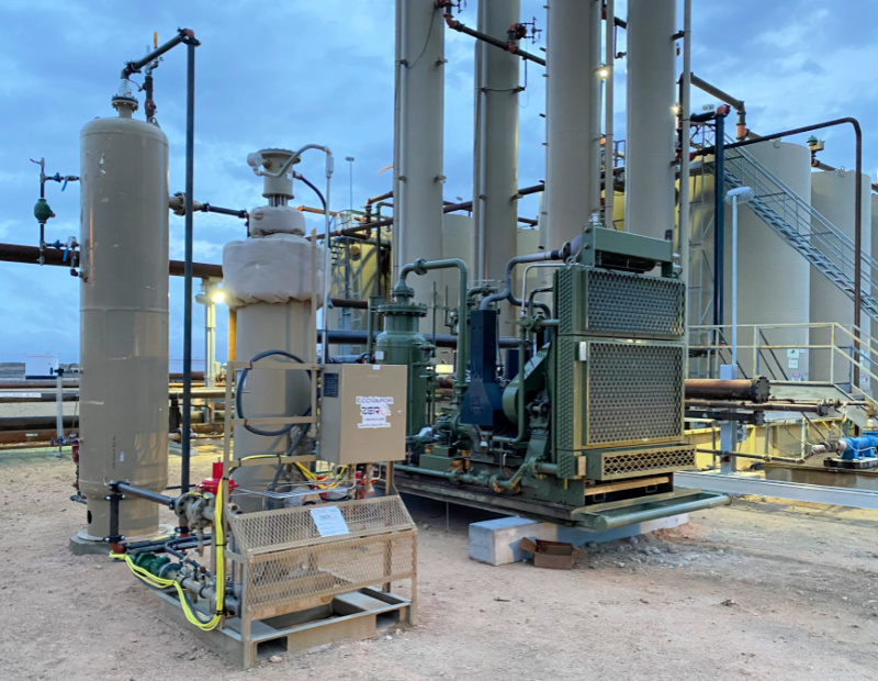 EcoVapor’s ZerO2 gas treating equipment