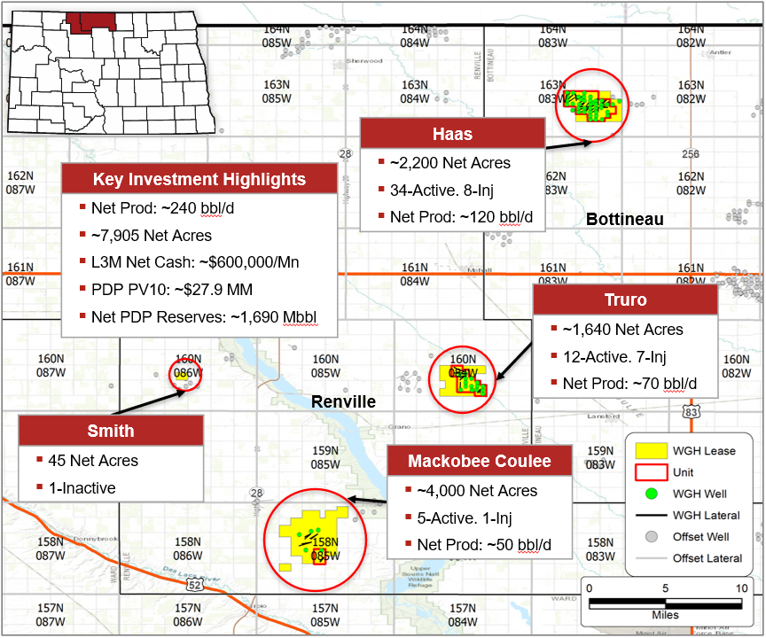 Energy Advisors Group Marketed Map - North Dakota Waterloods Bottineau and Renville Counties