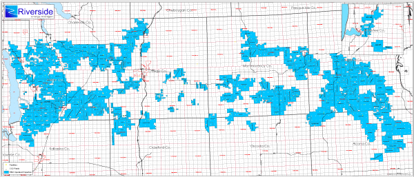 نقشه نیلی EnergyNet به بازار عرضه شده - بسته چاه ORRIide Energy Michigan Antrim Shale ORRI