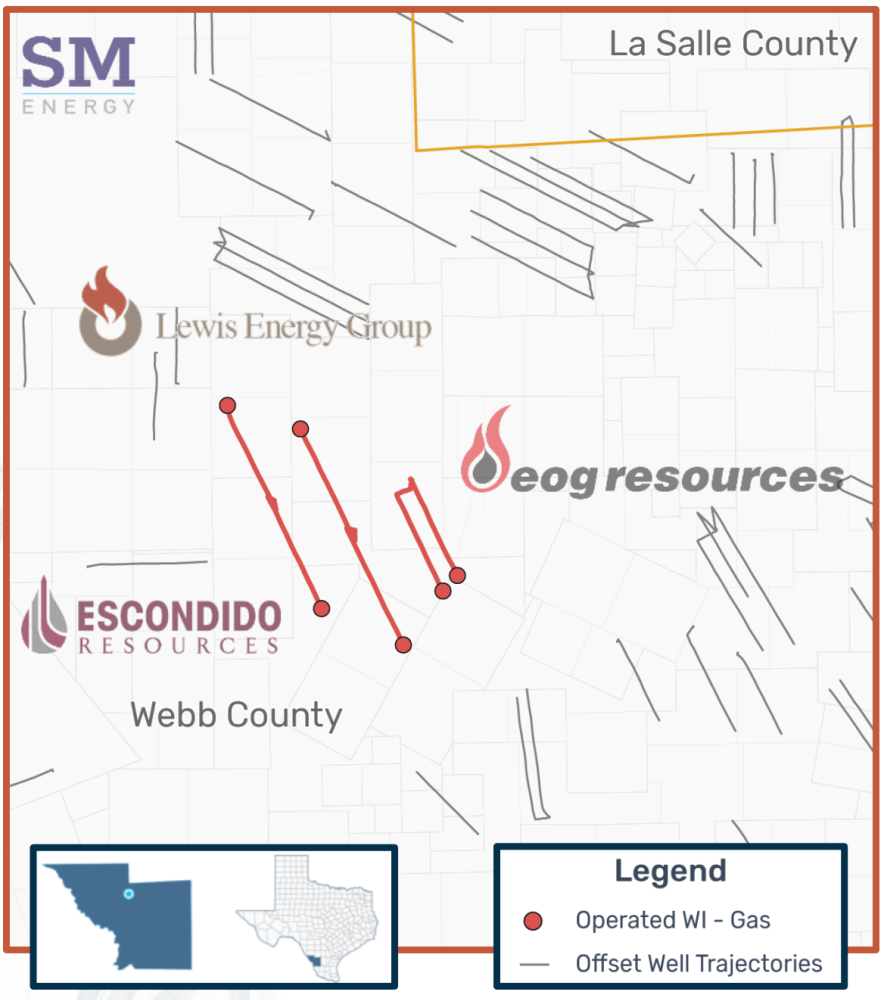 EnergyNet Marketed Map - Arkoma Drilling II Eagle Ford Assets Webb County Texas