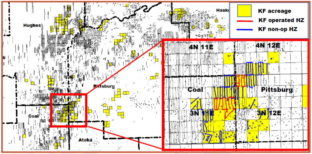 EnergyNet Marketed Map - Kaiser-Francis Oil Arkoma Basin Exit Opportunity