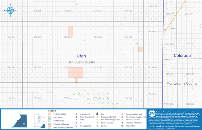 EnergyNet Marketed Map - Paradox Basin Opportunity San Juan County Utah